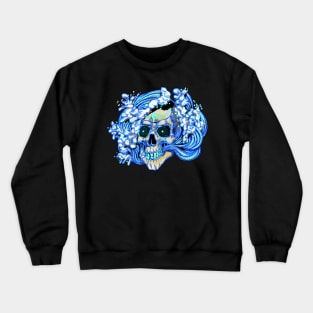 Crashing Wave Rune Skull Crewneck Sweatshirt